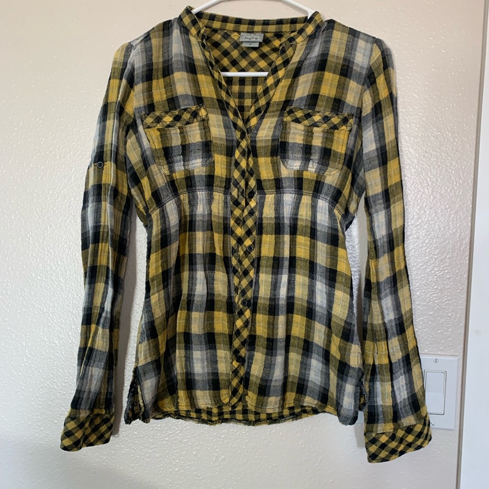 Plaid babydoll flannel